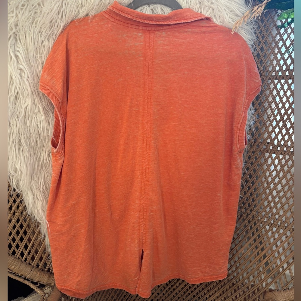 Jane & Delancey Heathered Orange Top - Picture 6 of 6